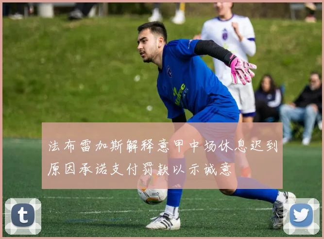 法布雷加斯解释意甲中场休息迟到原因承诺支付罚款以示诚意